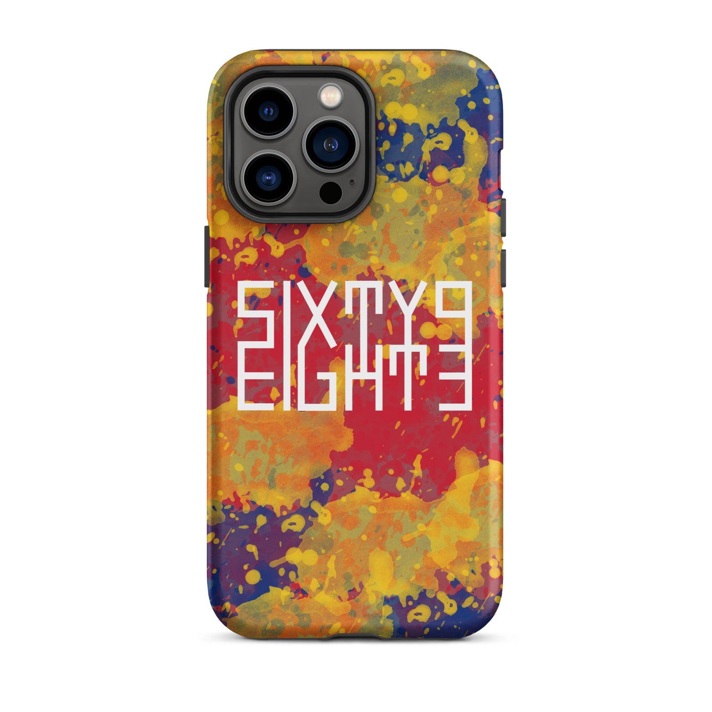 Sixty Eight 93 Logo White Tri Color BYR Tough iPhone Case
