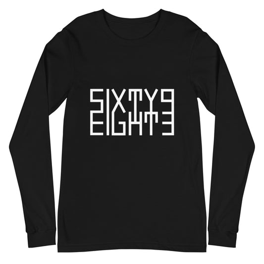 Sixty Eight 93 Logo White Unisex Long Sleeve Tee