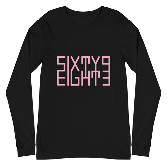 Sixty Eight 93 Logo Pink Unisex Long Sleeve Tee