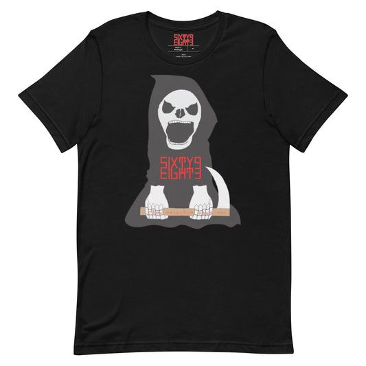 Sixty Eight 93 Logo Red Reaper Tee