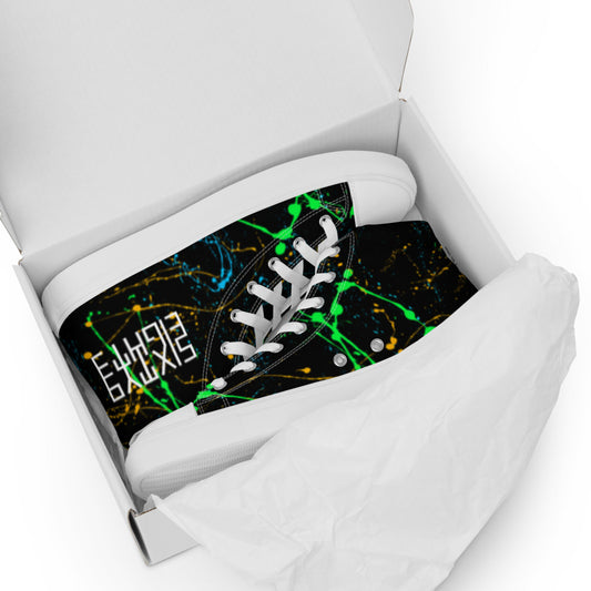 Sixty Eight 93 Logo White Splatter #4 Women’s High Top Shoes