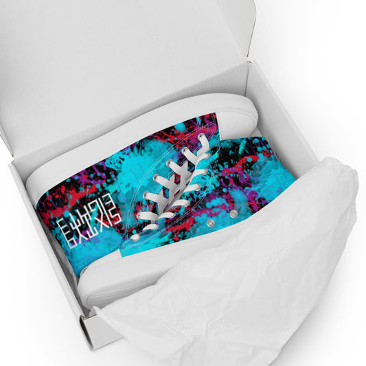 Sixty Eight 93 Logo White Splatter #1.2 Women's High Top Shoes
