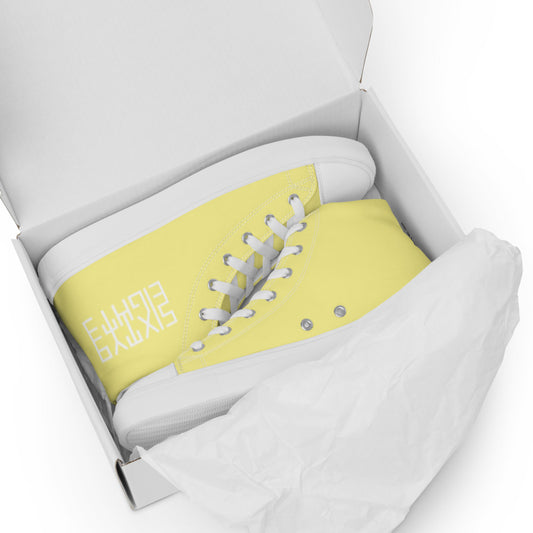 Sixty Eight 93 Logo White Gold Women's High Top Shoes