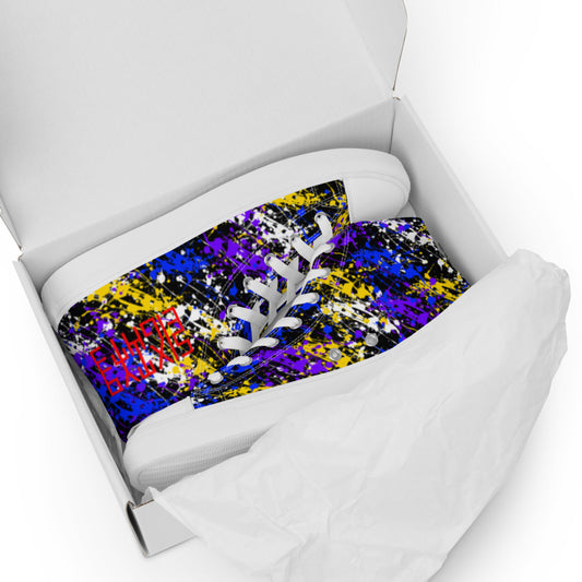 Sixty Eight 93 Logo Red Drip #1 Women's High Top Shoes