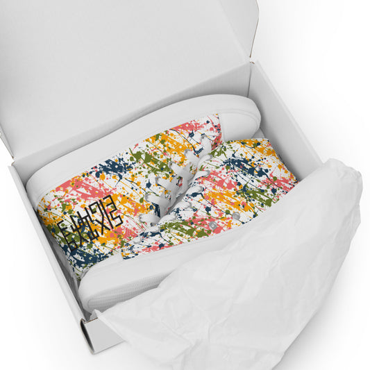 Sixty Eight 93 Logo Black Drip #17 Women's High Top Shoes