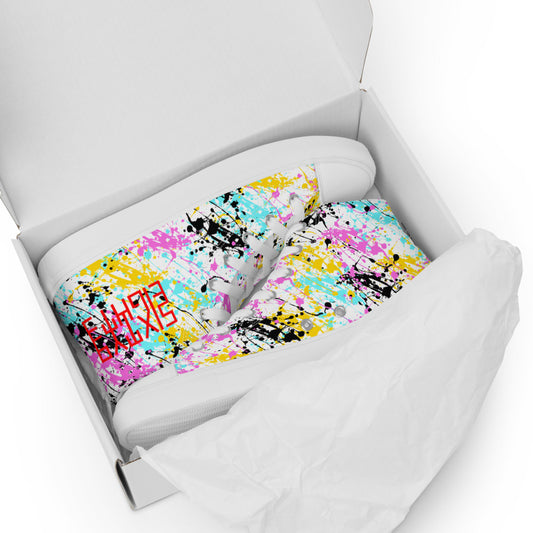 Sixty Eight 93 Logo Red Drip #13 Women's High Top Shoes