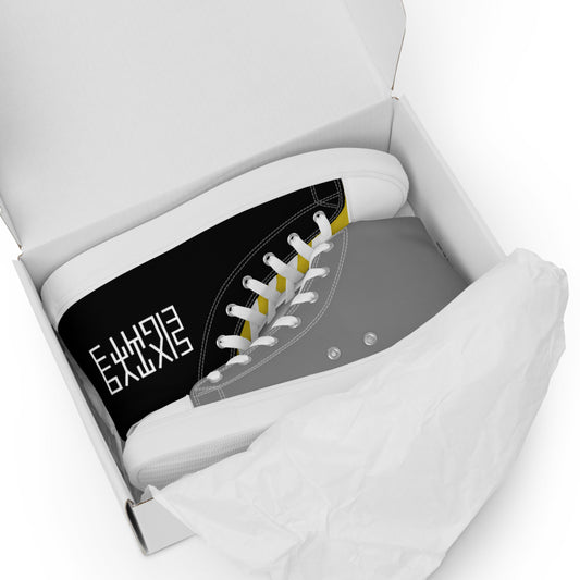 Sixty Eight 93 Logo White Midnight Gold Women's High Top Shoes