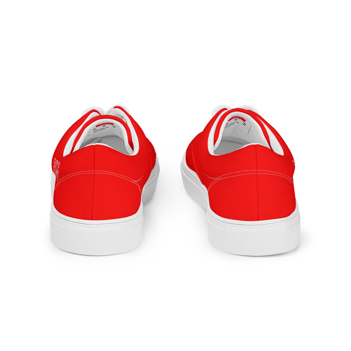 Sixty Eight 93 Logo White & Red Women's Low Top Shoes