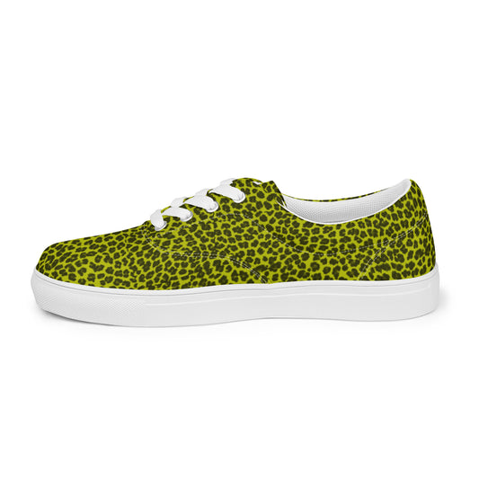 Sixty Eight 93 Logo White Cheetah Black Lemonade Women's Low Top Shoes