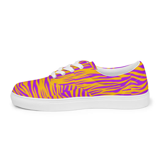 Sixty Eight 93 Logo White Zebra Purange Women's Low Top Shoes