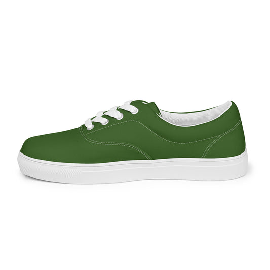 Sixty Eight 93 Logo White & Forest Green Women's Low Top Shoes