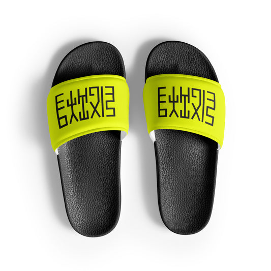 Sixty Eight 93 Logo Black & Lemonade Women's Slides