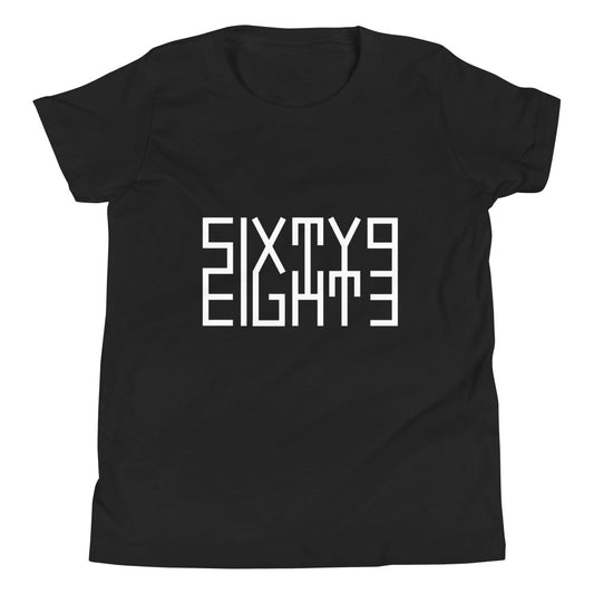 Sixty Eight 93 Logo White Youth Short Sleeve T-Shirt