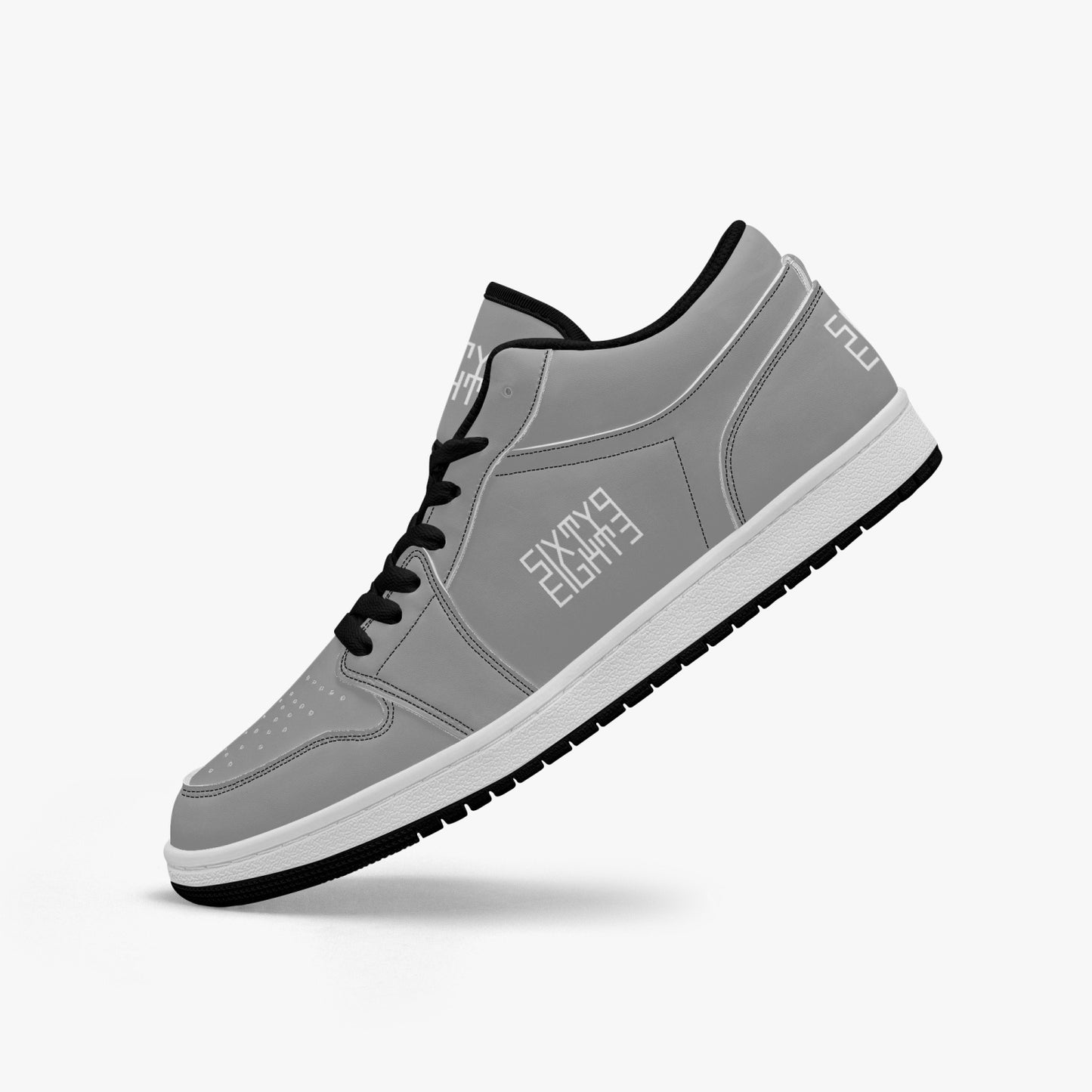 Sixty Eight 93 Logo White Grey SENTLT1 Shoes