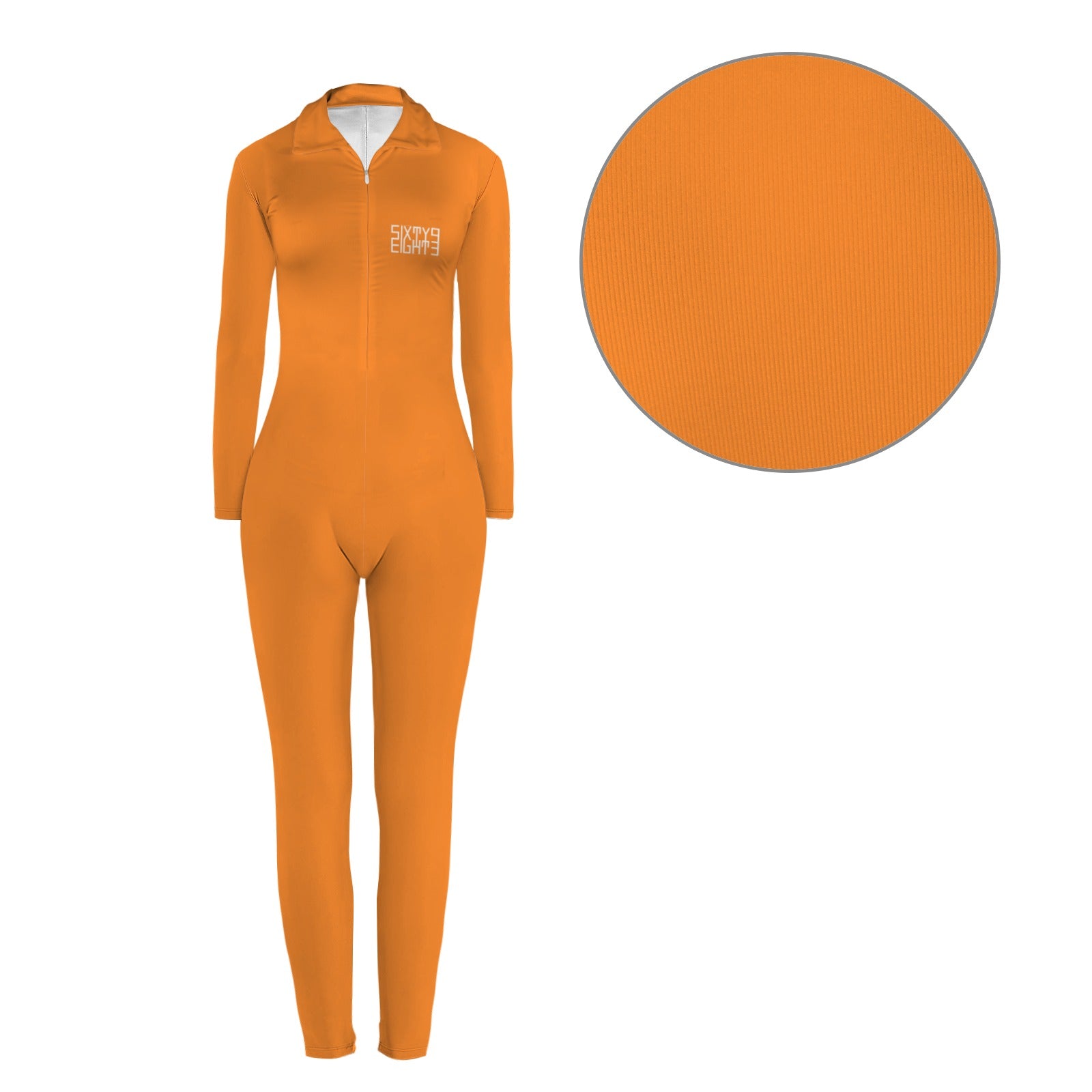 Sixty Eight 93 Orange Skinny Fit Jumpsuit