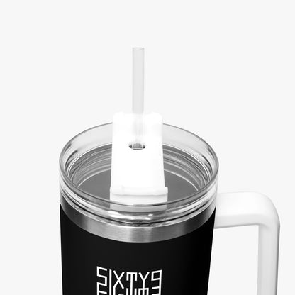 Sixty Eight 93 Logo White Black 40oz Hydrator Tumbler Cup