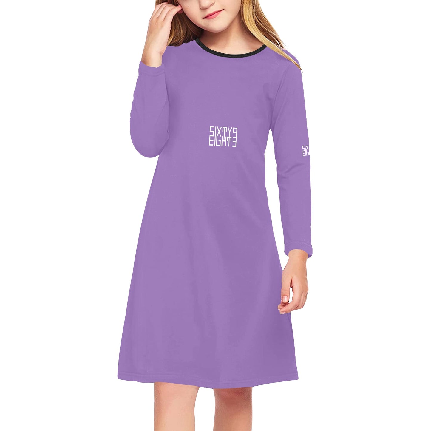 Sixty Eight 93 Girls' Long Sleeve Dress