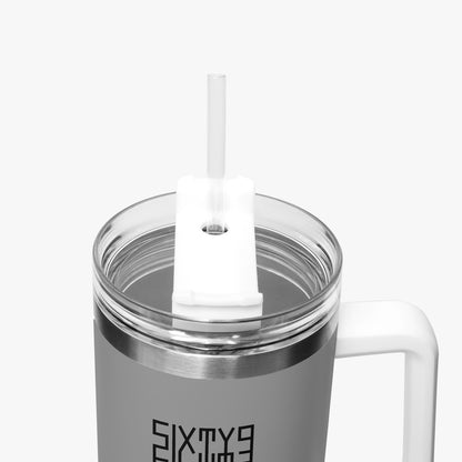 Sixty Eight 93 Logo Black Grey 40oz Hydrator Tumbler Cup