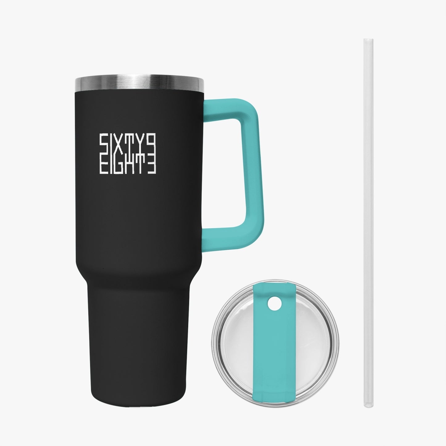 Sixty Eight 93 Logo White Black 40oz Hydrator Tumbler Cup