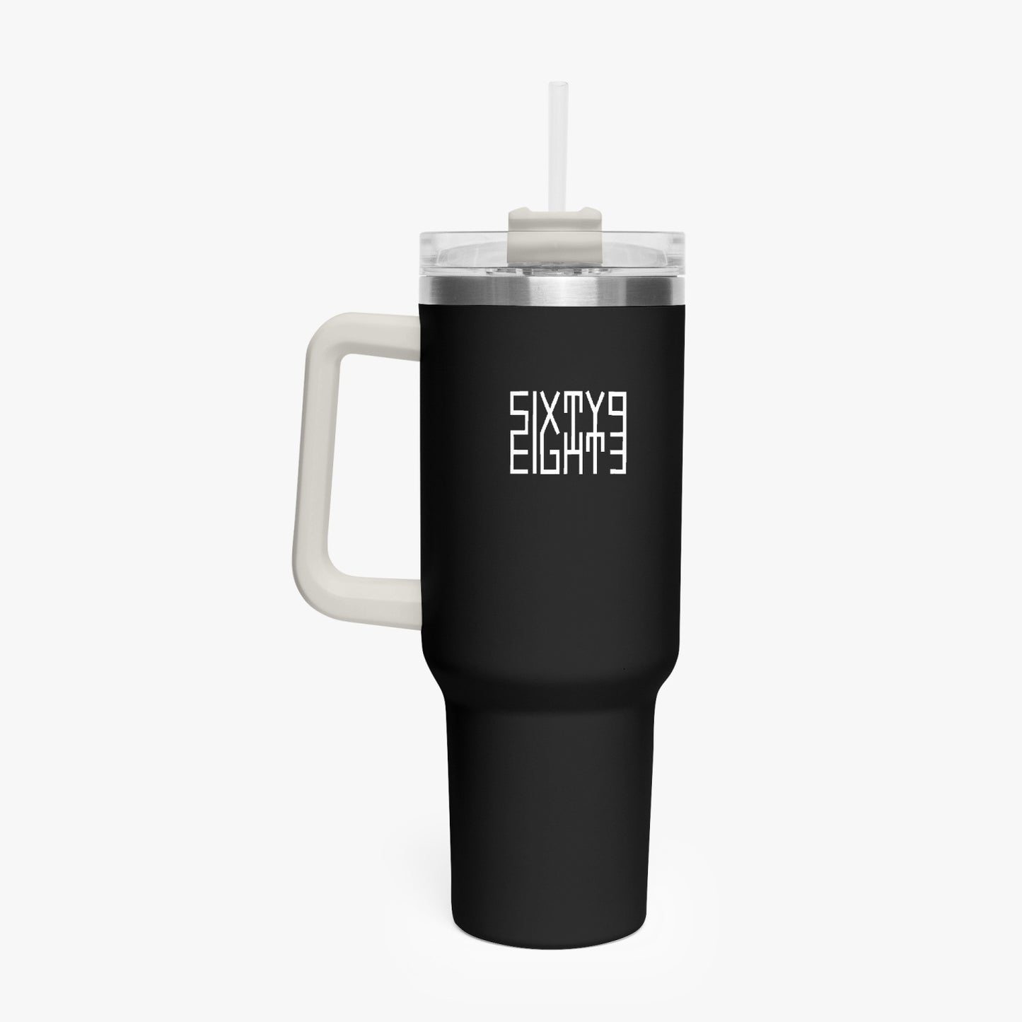 Sixty Eight 93 Logo White Black 40oz Hydrator Tumbler Cup