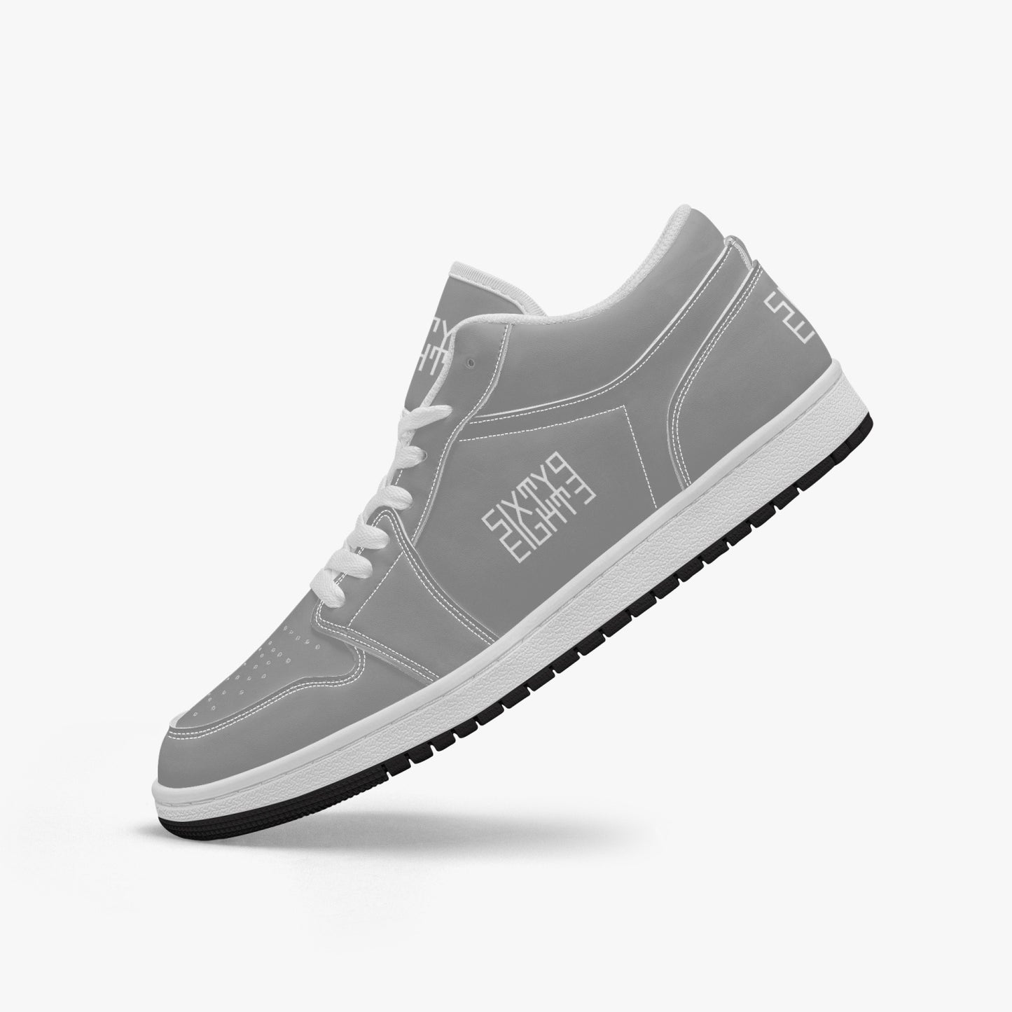 Sixty Eight 93 Logo White Grey SENTLT1 Shoes