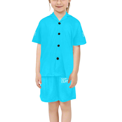 Sixty Eight 93 Little Girls' V-Neck Short Pajama Set