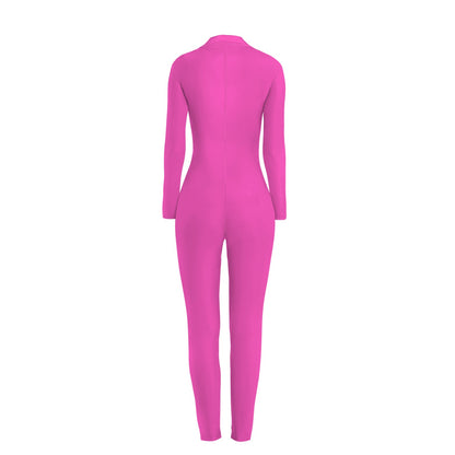 Sixty Eight 93 Fuchsia Skinny Fit Jumpsuit