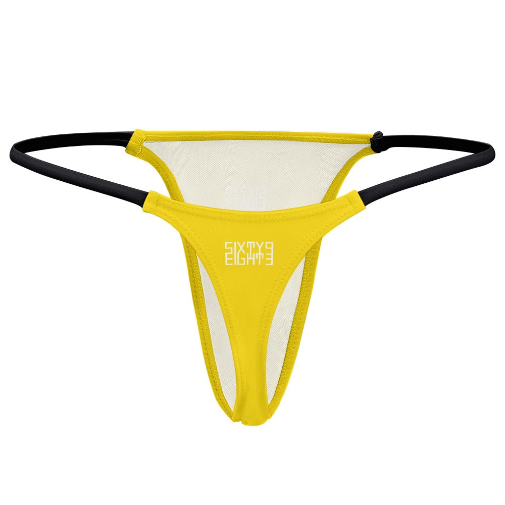 Sixty Eight 93 Logo White Thin Thongs