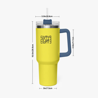 Sixty Eight 93 Logo Black Lemonade 40oz Hydrator Tumbler Cup