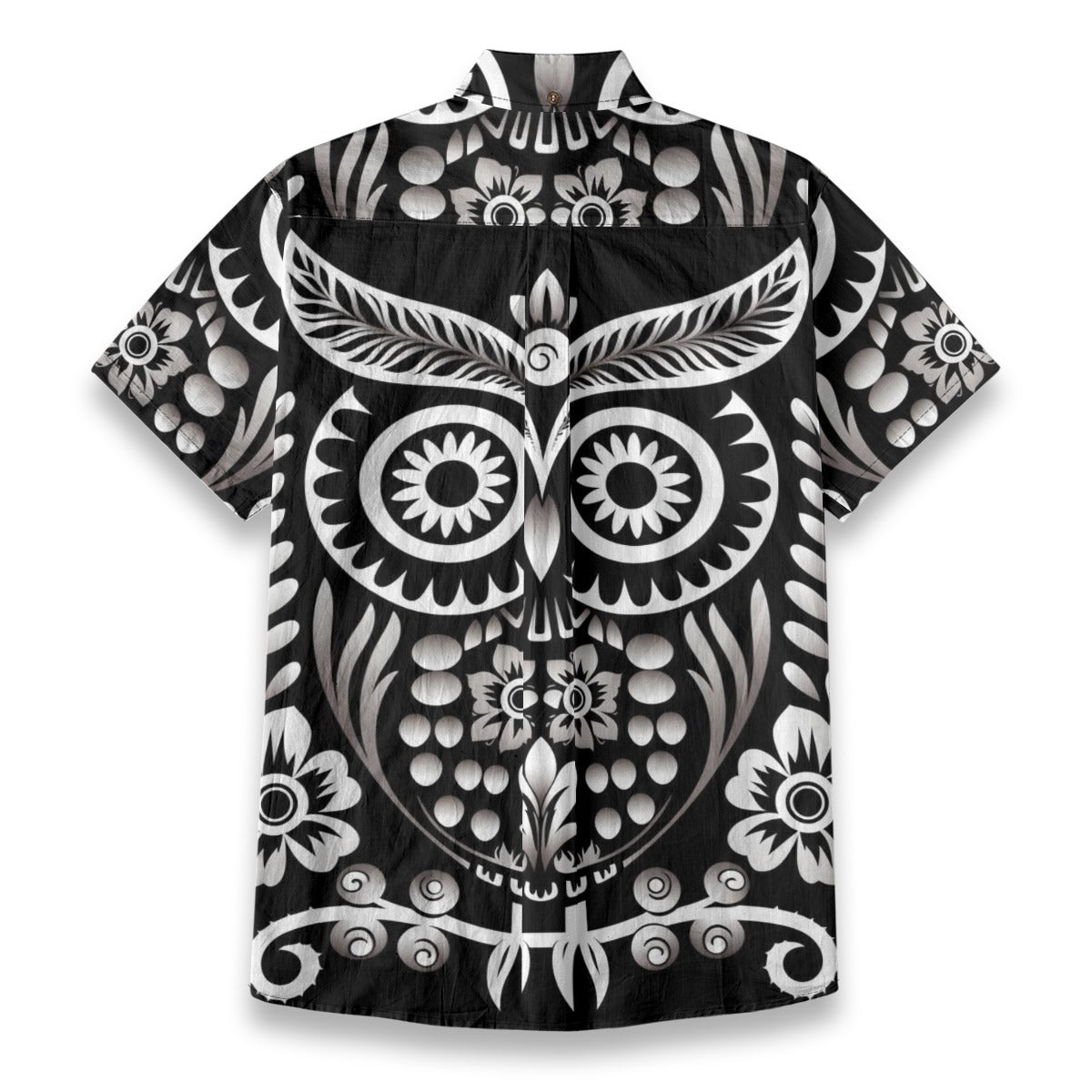 Sixty Eight 93 Logo White & Black Nocturnal One Cotton Button Up Shirt