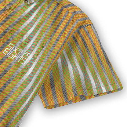 Sixty Eight 93 Logo White Dollar Bill Cotton Button Up Shirt