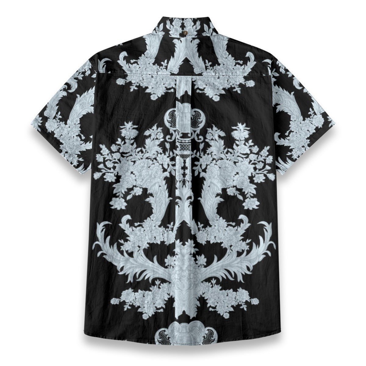 Sixty Eight 93 Logo White Azureish Cotton Button Up Shirt