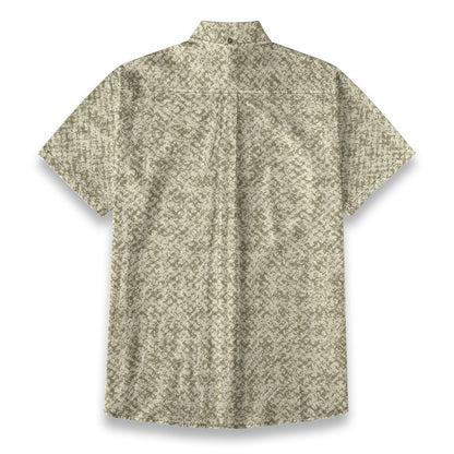 Sixty Eight 93 Logo White Pastel Gray & Grullo Cotton Button Up Shirt