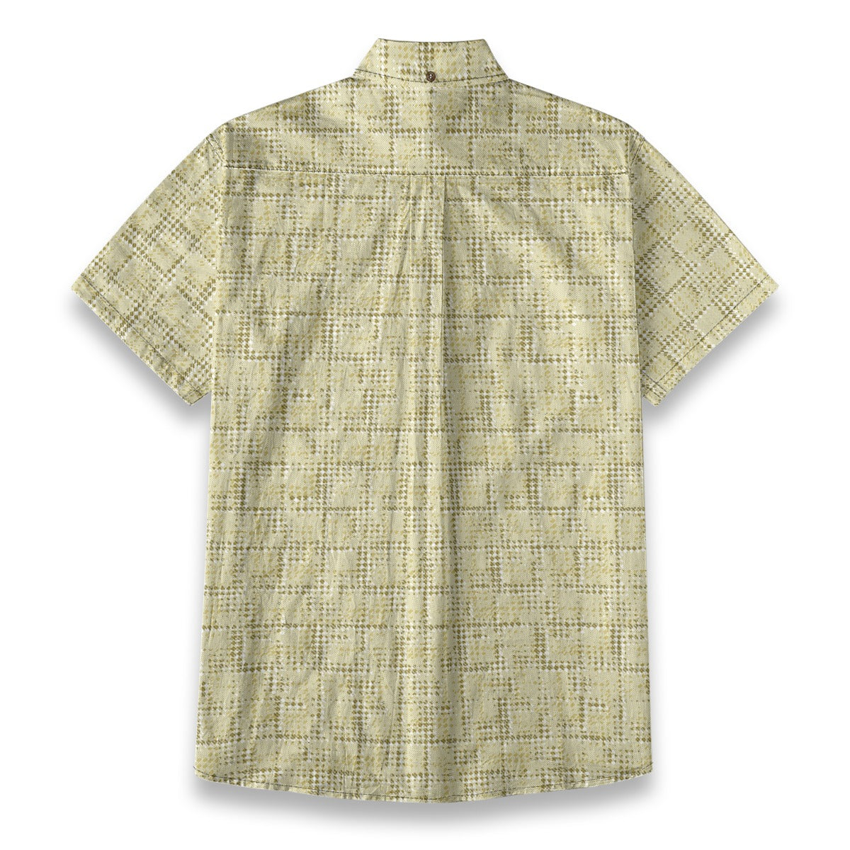 Sixty Eight 93 Logo White Misty Moss Vanilla Cotton Button Up Shirt