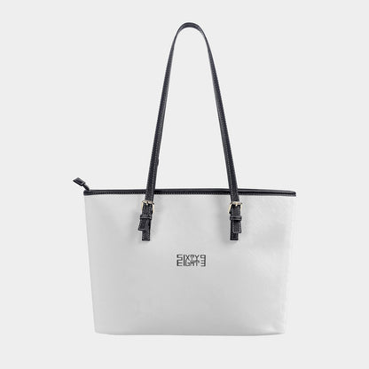 Sixty Eight 93 Logo Black White Women's Tote Bag | PU