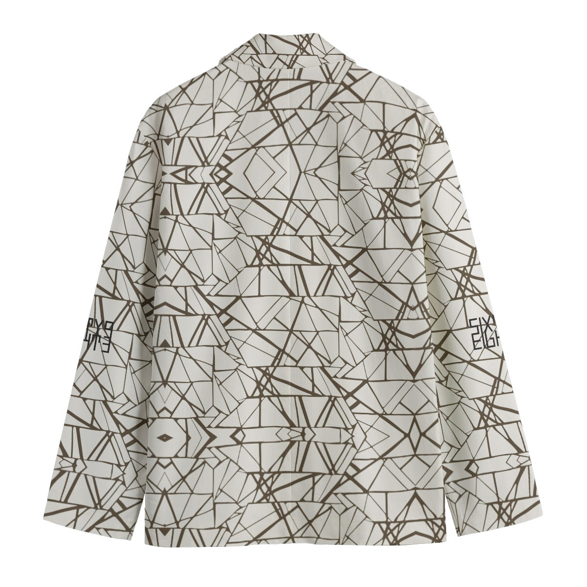 Sixty Eight 93 Chocolate Creme Men's Casual Flat Lapel Collar Blazer