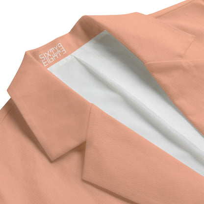 Sixty Eight 93 Peach Men's Casual Flat Lapel Collar Blazer