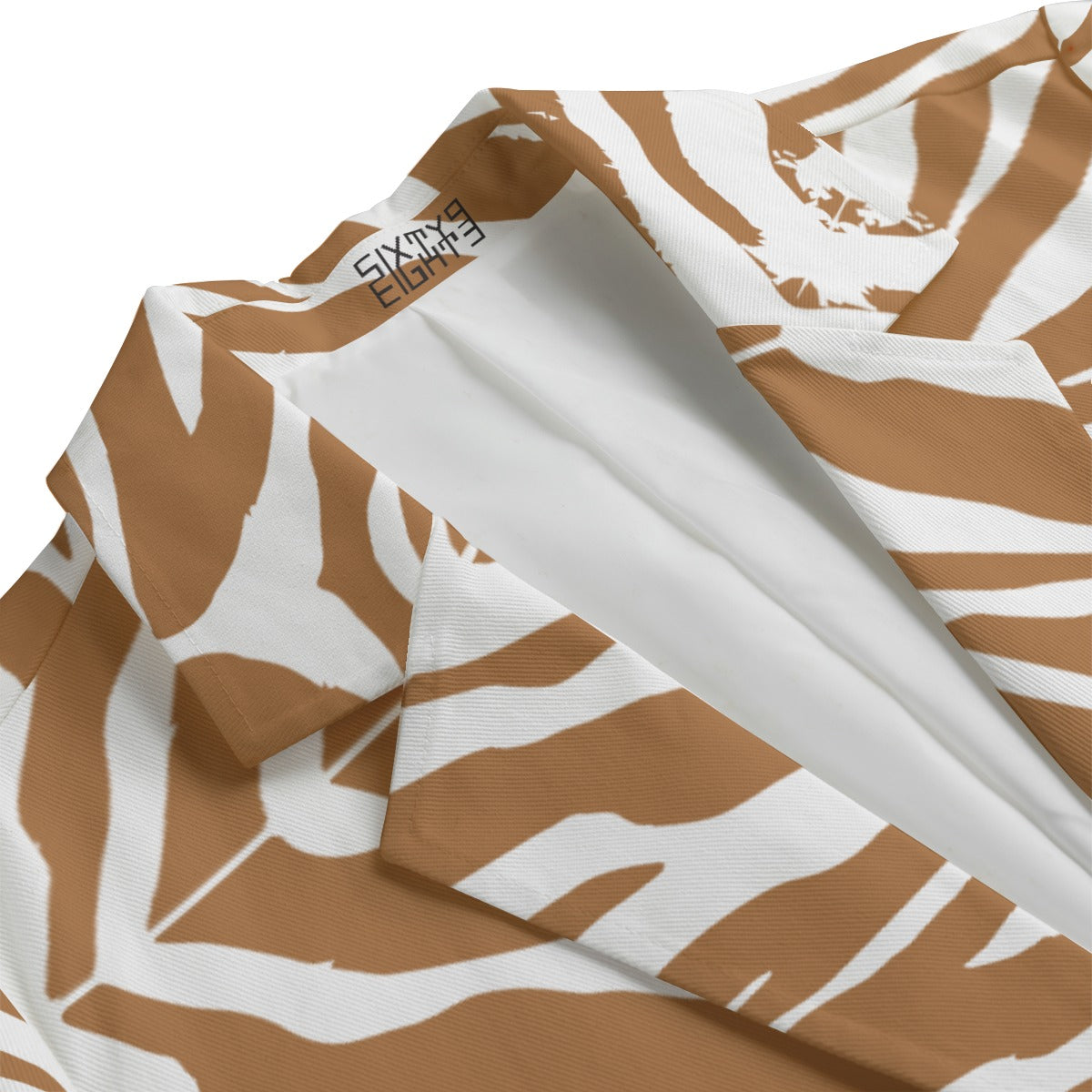 Sixty Eight 93 Zebra Brown Women's Leisure Blazer