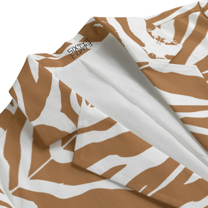 Sixty Eight 93 Zebra Brown Women's Leisure Blazer