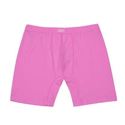 Sixty Eight 93 Logo White Pink Men's Long Boxer Briefs