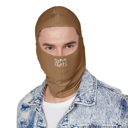 Sixty Eight 93 Logo White Chocolate Balaclava Face Mask