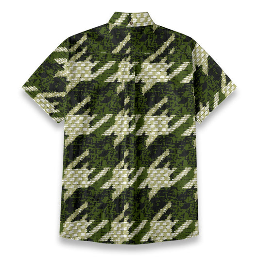 Sixty Eight 93 Logo White & Black Cultured Sage Cotton Button Up Shirt