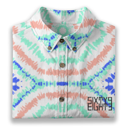 Sixty Eight 93 Logo Black DreamSpace Cotton Button Up Shirt