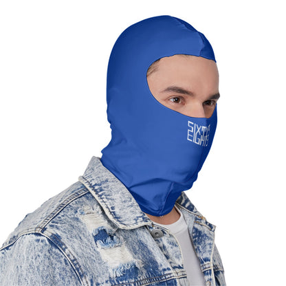 Sixty Eight 93 Logo White Blue Balaclava Face Mask