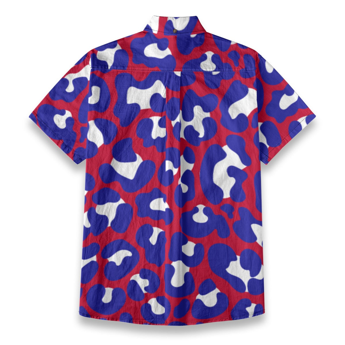 Sixty Eight 93 Logo White Spotted Burgundy Cotton Button Up Shirt