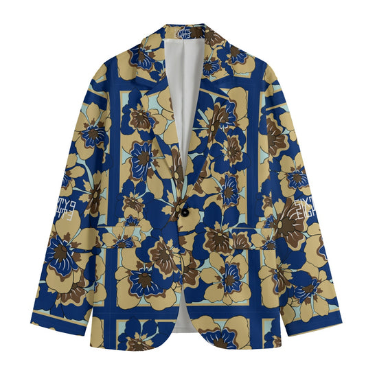 Sixty Eight 93 DBMM Floral Men's Casual Flat Lapel Collar Blazer
