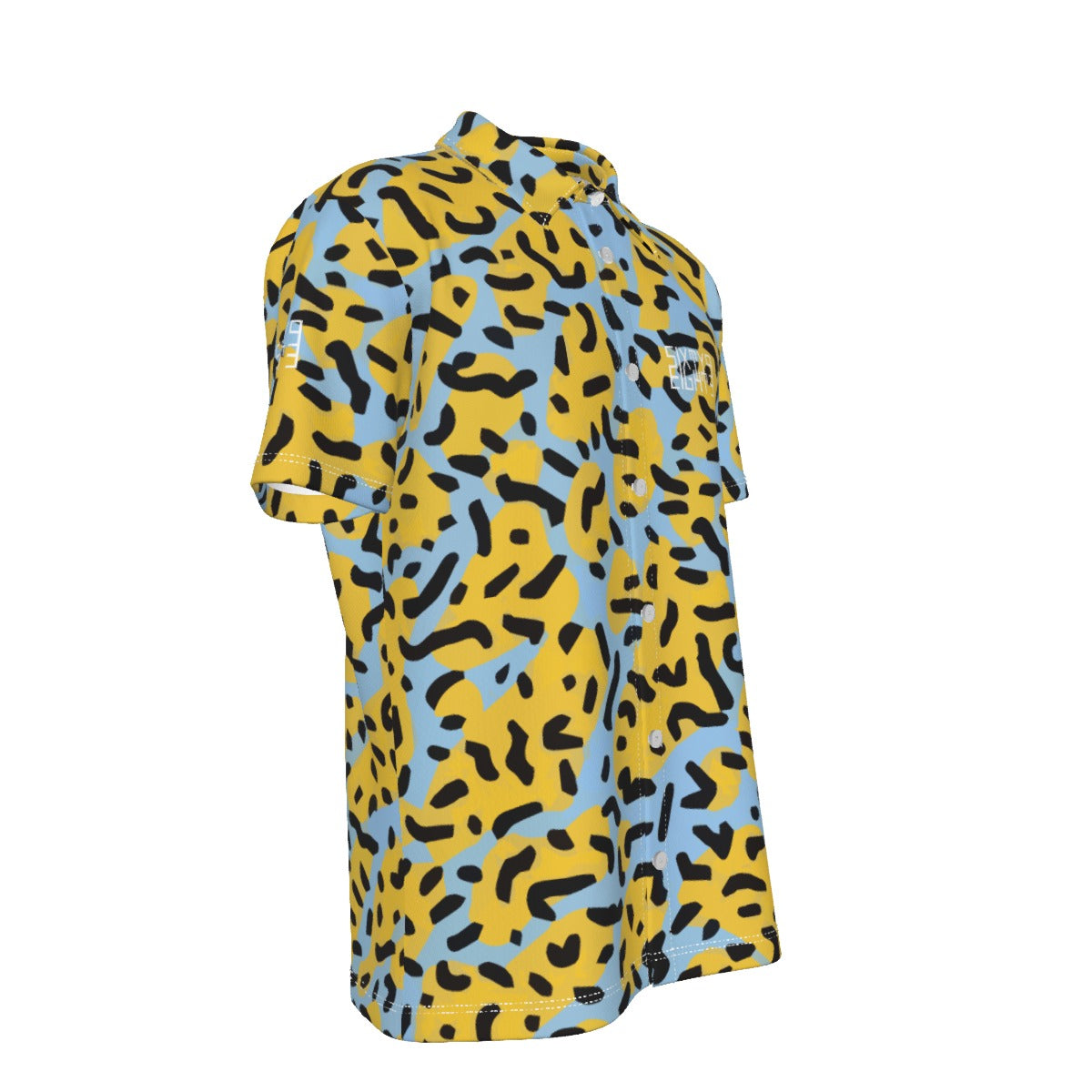 Sixty Eight 93 Logo White Spotted Button Up Shirt