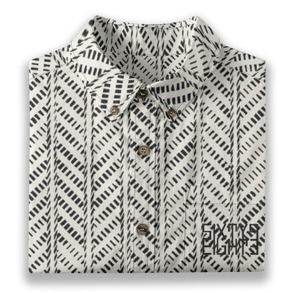 Sixty Eight 93 Logo Black IDC Cotton Button Up Shirt