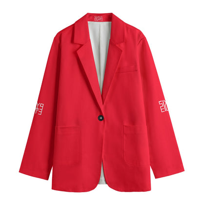 Sixty Eight 93 Red Women's Leisure Blazer