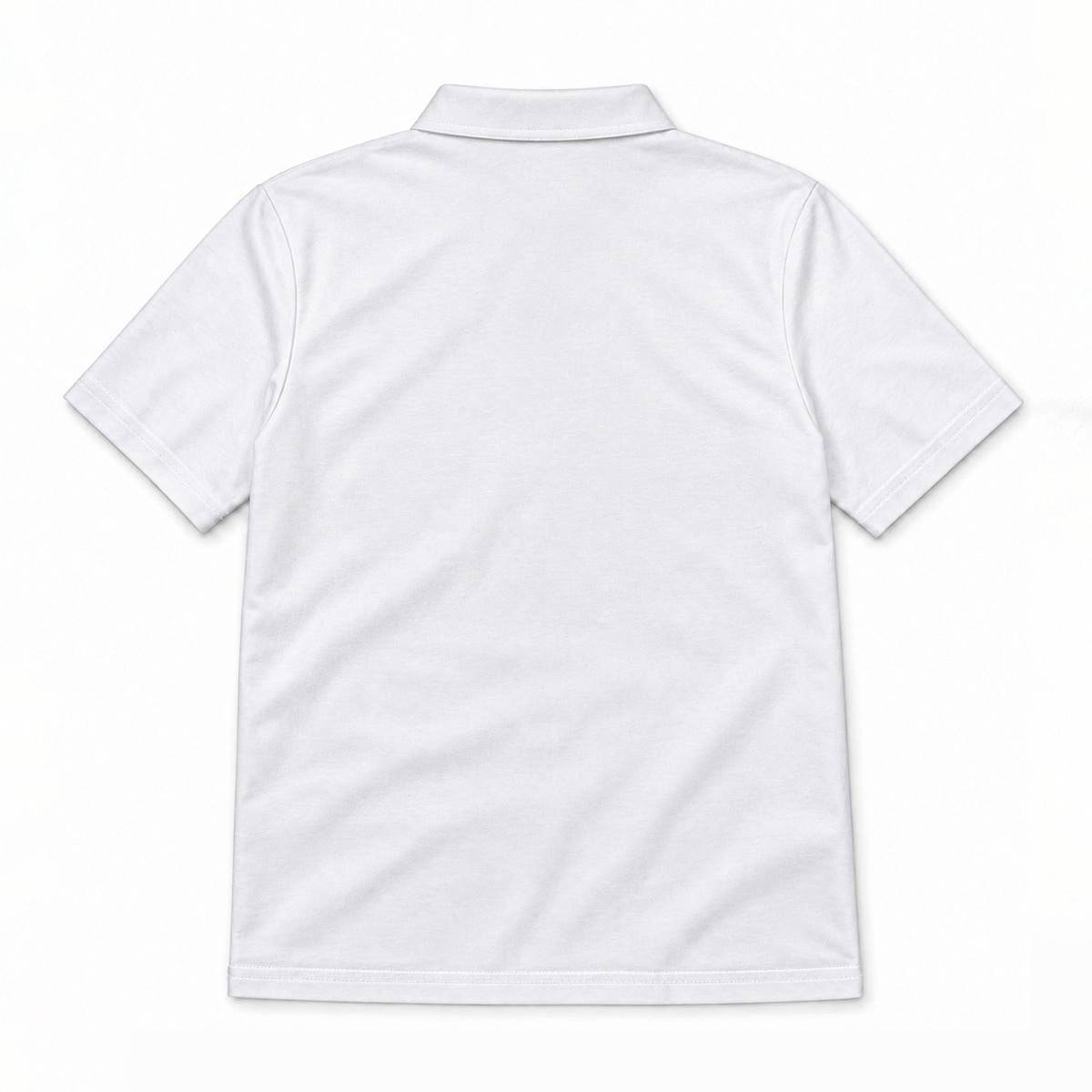 Sixty Eight 93 Logo Black Men's White Cotton Polo Shirt
